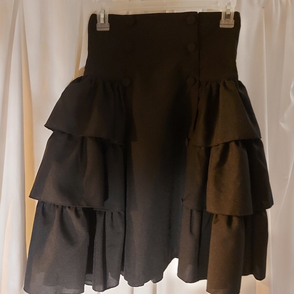 Fanplusfriend Garden Black steampunk skirt